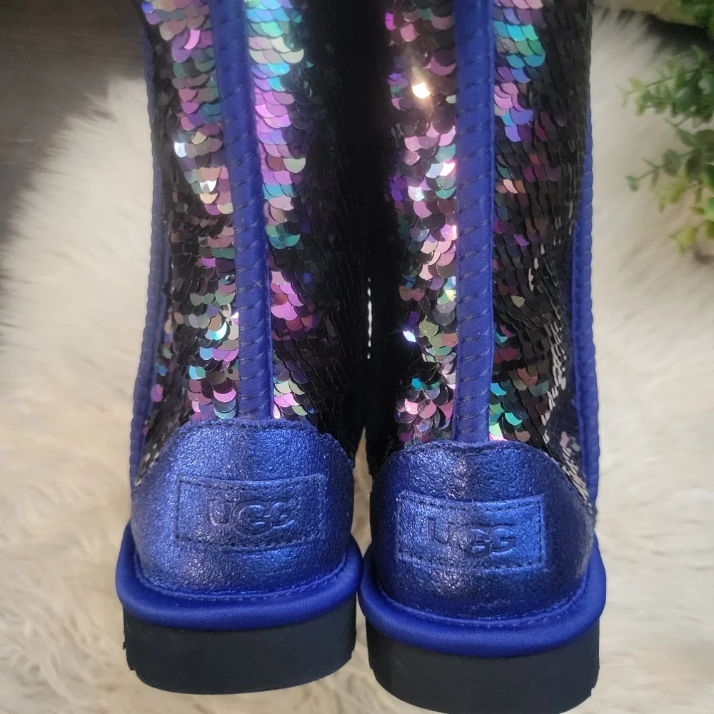 UGG Classic Short Multi Sequin Boots Size 5 - Picture 6 of 15